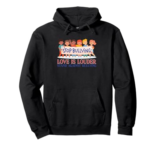 Love Is Louder - Stand Against Mobbing for Kids & Allies Pullover Hoodie Love Is Louder - Stand Against Mobbing for Kids & Allies Pullover Hoodie von Unity Vibes – Kindness Over Cruelty
