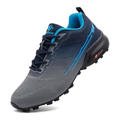 Unitysow Herren Traillaufschuhe, leicht, atmungsaktiv, Walking, Wandern, Sneaker, Outdoor, Athletik, Tennis, Cross-Trainingsschuhe, Grau Blau 02, 42.5 EU Unitysow Herren Traillaufschuhe, leicht, atmungsaktiv, Walking, Wandern, Sneaker, Outdoor, Athletik, Tennis, Cross-Trainingsschuhe, Grau Blau 02, 42.5 EU von Unitysow