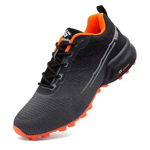 Unitysow Herren Traillaufschuhe, leicht, atmungsaktiv, Walking, Wandern, Sneaker, Outdoor, Athletik, Tennis, Cross-Trainingsschuhe, Grau Orange 02, 42.5 EU Unitysow Herren Traillaufschuhe, leicht, atmungsaktiv, Walking, Wandern, Sneaker, Outdoor, Athletik, Tennis, Cross-Trainingsschuhe, Grau Orange 02, 42.5 EU von Unitysow