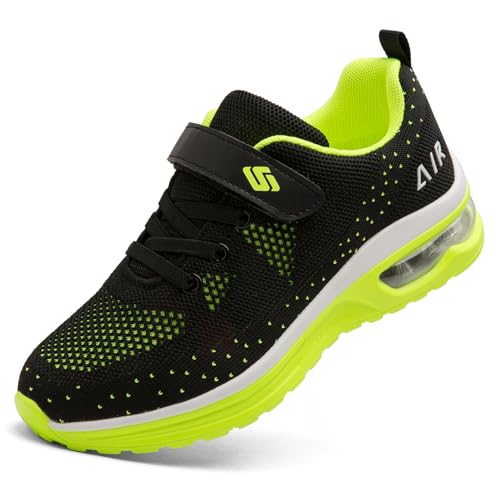 Unitysow Kinder Schuhe Jungen Mädchen Sneakers Turnschuhe Sportschuhe Outdoor Laufschuhe Leicht Tennisschuhe Hallenschuhe Walkingschuhe Unisex,Grün,39 EU von Unitysow