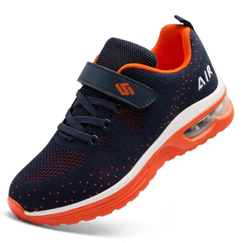 Unitysow Kinder Schuhe Jungen Mädchen Sneakers Turnschuhe Sportschuhe Outdoor Laufschuhe Leicht Tennisschuhe Hallenschuhe Walkingschuhe Unisex,Orange,37 EU von Unitysow