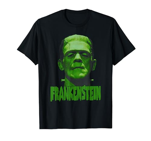 Universal Monsters Herren Klassisches Cartoon-Monster T-Shirt Schwarz S U-Ausschnitt Kurzarm Klassische Passform 100% Baumwolle von Universal Monsters