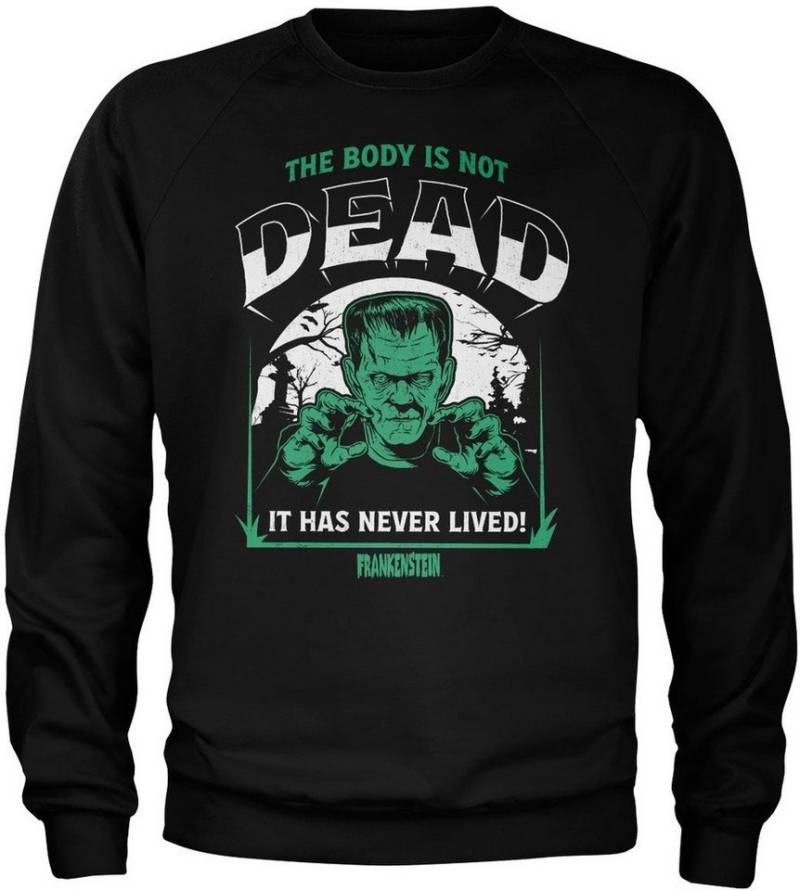 Universal Monsters Rundhalspullover Frankenstein The Body Is Not Dead Sweatshirt von Universal Monsters