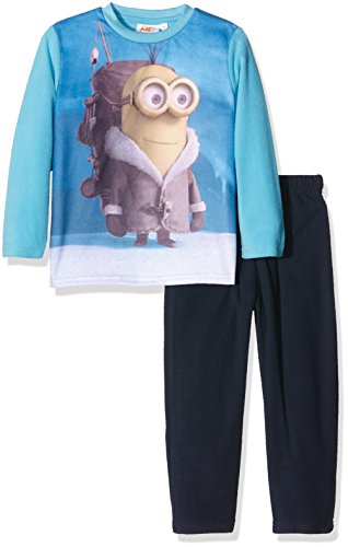 Universal Pictures Jungen Zweiteiliger Schlafanzug Minions DPH2105, Blau-Blue (Blue Vacances), 6 Jahre von UNIVERSAL