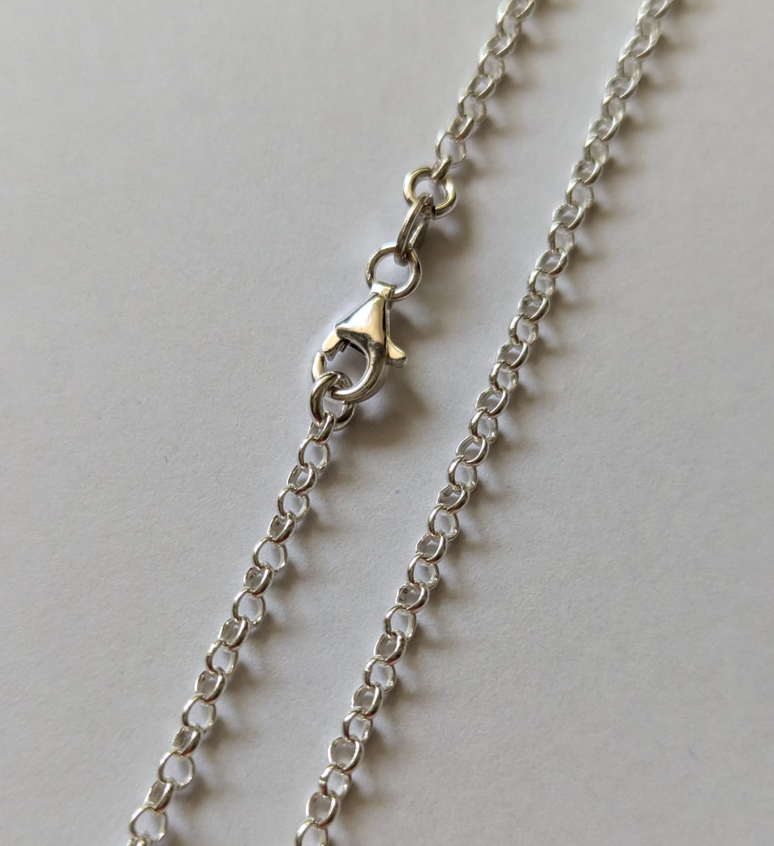 36-Zoll-sterling Silber 2, 2 Mm Rolo Kettenhalskette Mit Karabinerverschluss, Erbsen Lange Kette, Solid 925 von UniversalAge