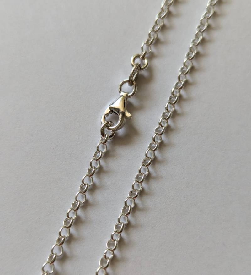 3mm Rolo Kette 28-Zoll-Halskette Mit Karabinerverschluss Aus Sterling Silber von UniversalAge