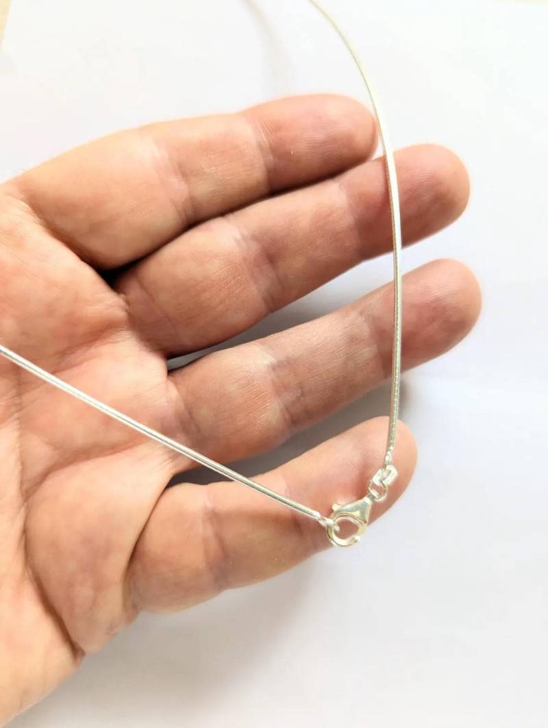 sterling Silber 1, 2 Mm Omega Halskette sterling Silber 1, 2 Mm Omega Halskette von UniversalAge