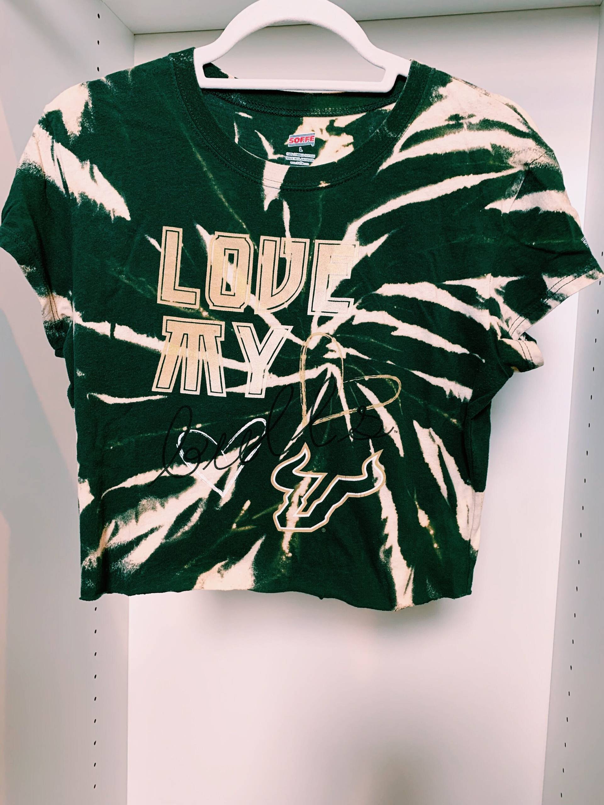 University Of South Florida Krawattenfarbe Crop Top von UniversiteesDesign