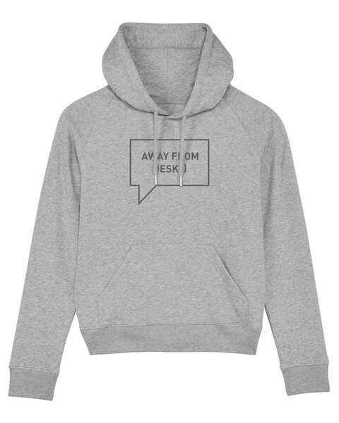 University of Soul Damen Hoodie aus Bio-Baumwolle "Away from desk" von University of Soul