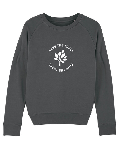 University of Soul Damen Sweatshirt aus Bio-Baumwolle "Save the Trees" von University of Soul