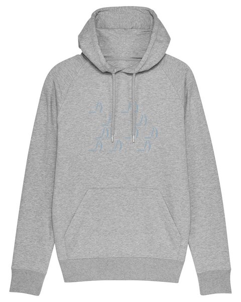 University of Soul Herren Hoodie aus Bio-Baumwolle "ASCII-Segler" von University of Soul