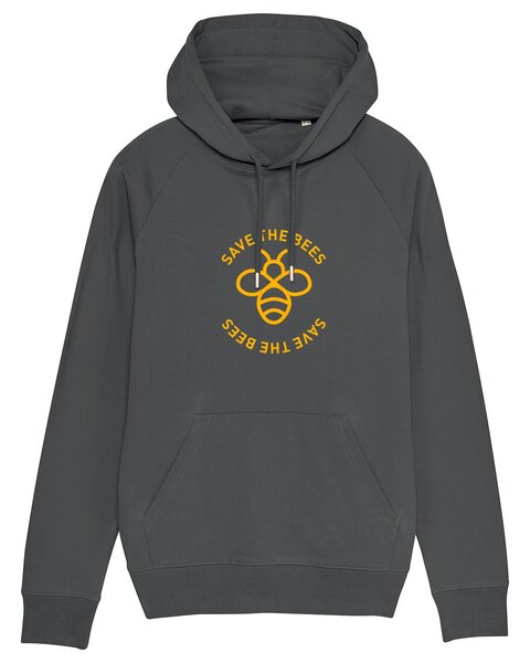 University of Soul Herren Hoodie aus Bio-Baumwolle "Save the Bees" von University of Soul