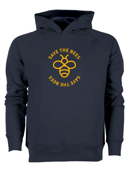 University of Soul Herren Hoodie aus Bio-Baumwolle "Save the bees" von University of Soul