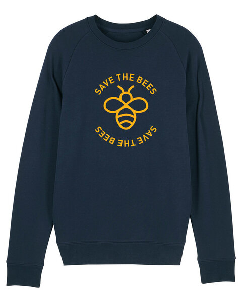 University of Soul Herren Sweatshirt aus Bio-Baumwolle "Save the Bees" von University of Soul