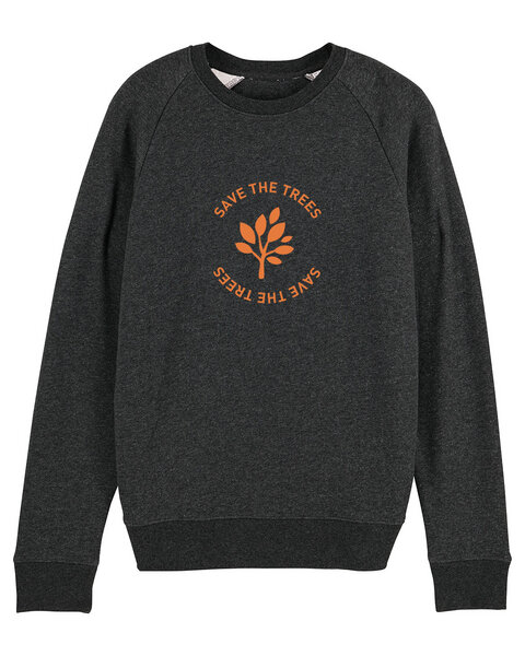University of Soul Herren Sweatshirt aus Bio-Baumwolle "Save the Trees" von University of Soul