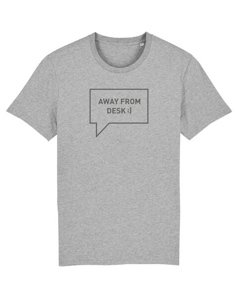 University of Soul Herren T-Shirt aus Bio-Baumwolle "Away from desk" von University of Soul