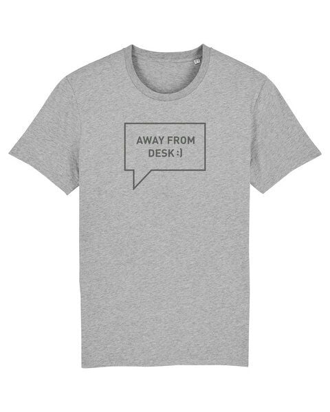 University of Soul Herren T-Shirt aus Bio-Baumwolle "Away from desk" von University of Soul
