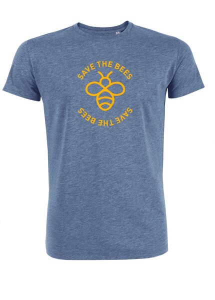 University of Soul Herren T-Shirt aus Bio-Baumwolle "Save the bees" von University of Soul