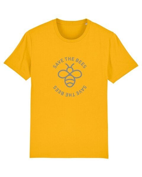 University of Soul Unisex T-Shirt aus Bio-Baumwolle "Save the Bees" von University of Soul