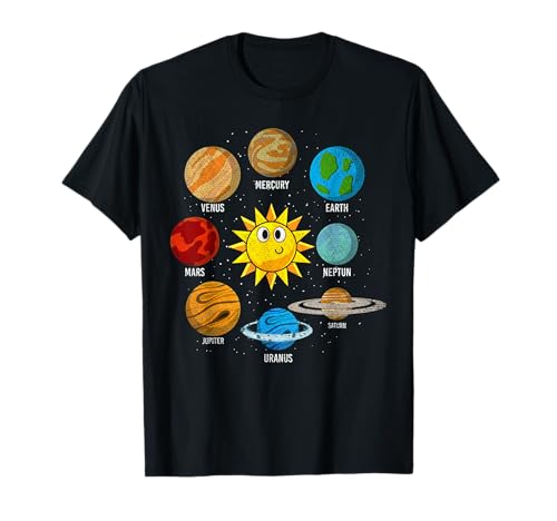 Universum Kinder Planeten Raumfahrt Weltraum Sonnensystem T-Shirt Universum Kinder Planeten Raumfahrt Weltraum Sonnensystem T-Shirt von Universum Raumfahrt Weltall Astronauten Geschenk