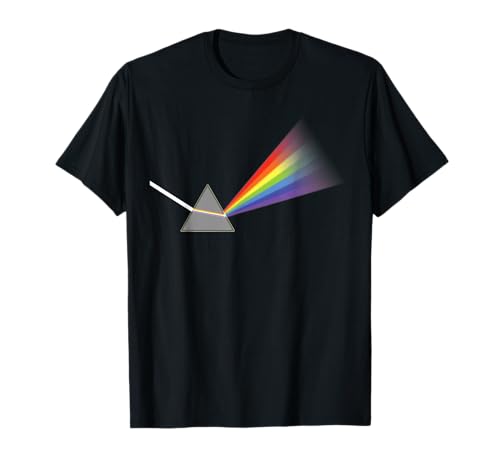 Prisma mit Regenbogenfarben und weißem Lichtstrahl Design T-Shirt Prisma mit Regenbogenfarben und weißem Lichtstrahl Design T-Shirt von Universum Wonders 3DFX