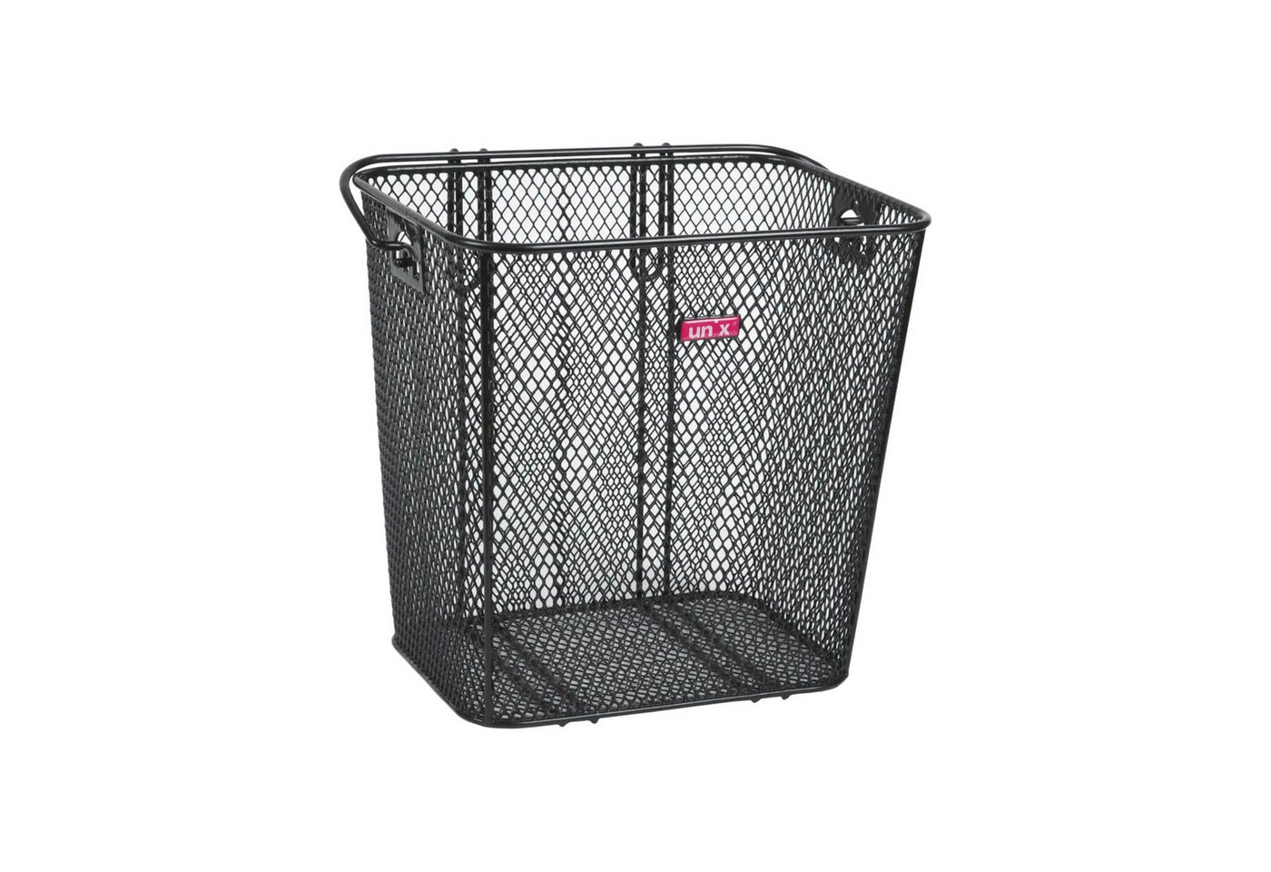 Unix Fahrradkorb Algiso HR Korb Shopper engmaschig Einhängen am Gepäckträger schwarz von Unix