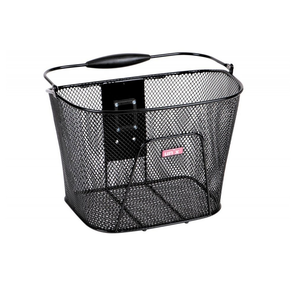 Unix Fahrradkorb Ricco Vorderradkorb Klickfix schwarz Fahrradkorb engmaschig von Unix