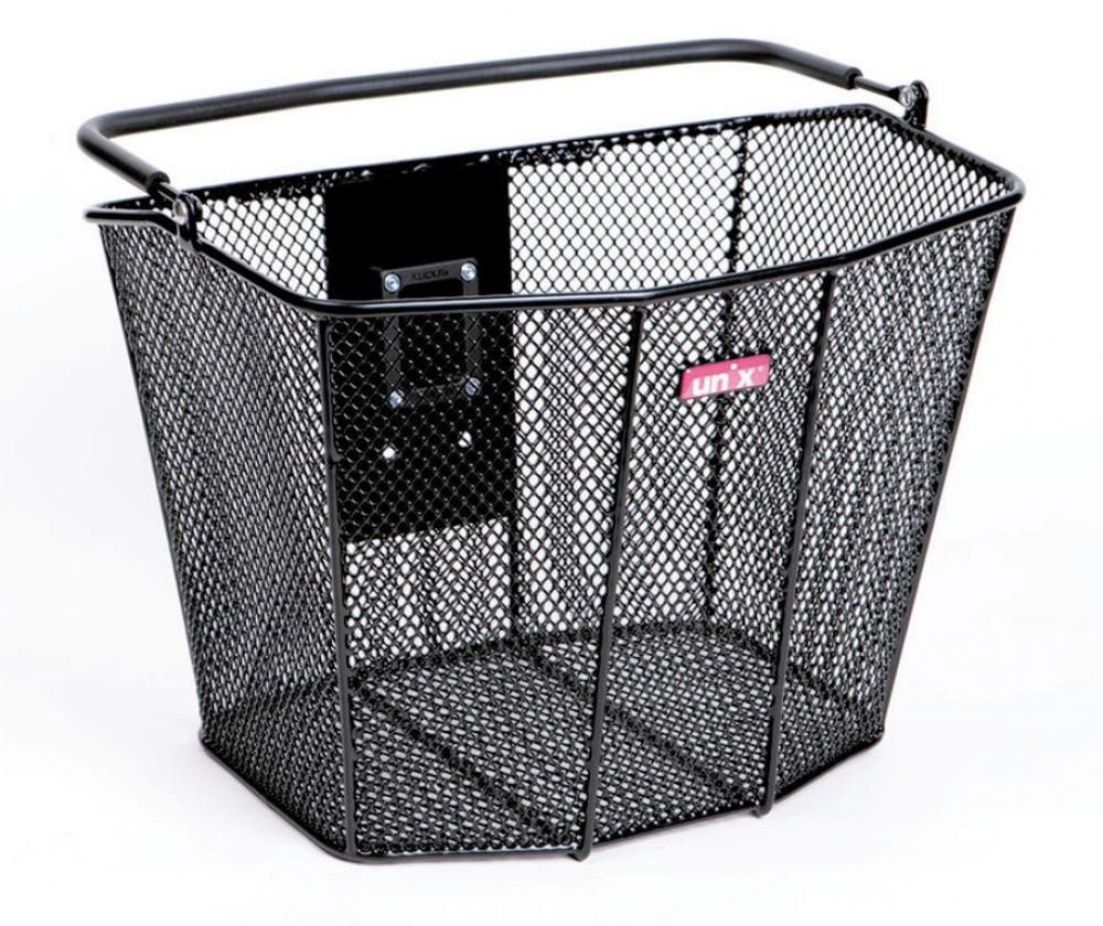 Unix Fahrradkorb Unix Lenkerkorb Vicario 34x27x25cm, schwarz, engmaschig von Unix