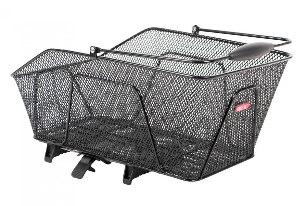 Unix Fahrradkorb Unix Rosetto TopKlip Hinterradkorb, schwarz, 47x30x20 cm, 20 l Volumen von Unix