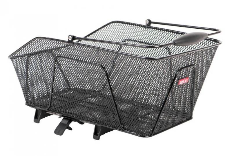 Unix Fahrradkorb Unix Rosetto TopKlip Hinterradkorb, schwarz, 47x30x20 cm, 20 l Volumen von Unix
