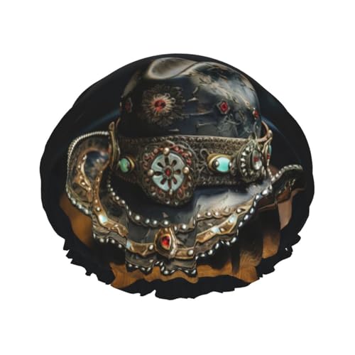 American West Rodeo Hut Druck Doppellagig Wasserdicht Duschhaube Damen Herren Wiederverwendbare Badehaarkappen Gummiband American West Rodeo Hut Druck Doppellagig Wasserdicht Duschhaube Damen Herren Wiederverwendbare Badehaarkappen Gummiband von Unkhtt