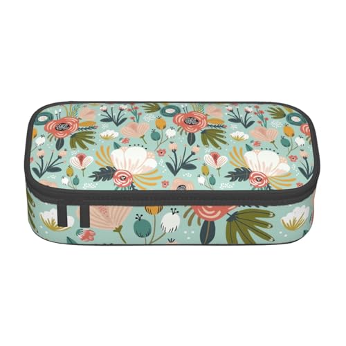 Unkhtt Federmäppchen mit Blumendruck, 21,6 x 5,1 x 9,4 cm, für Schule, Büro, Reisen Unkhtt Federmäppchen mit Blumendruck, 21,6 x 5,1 x 9,4 cm, für Schule, Büro, Reisen von Unkhtt