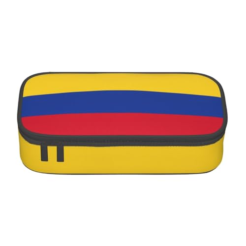 Unkhtt Federmäppchen mit Flagge von Kolumbien, 21,6 x 5,1 x 9,4 cm, Federmäppchen, Schule, Büro, Reisen, Stifteetui von Unkhtt