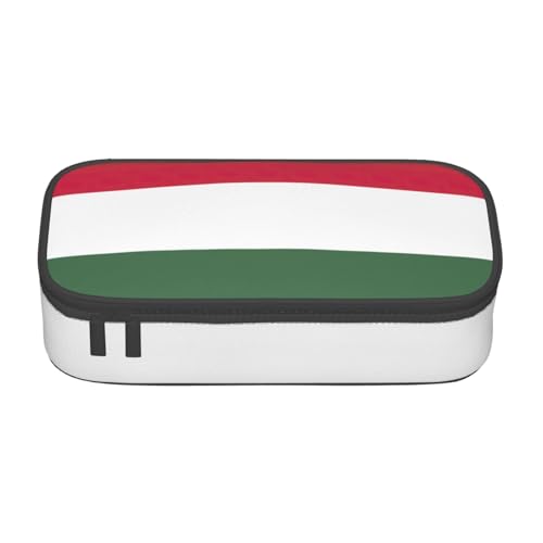 Unkhtt Federmäppchen mit Flagge von Ungarn, 21,6 x 5,1 x 9,4 cm, Federmäppchen, Schule, Büro, Reisen, Stifteetui von Unkhtt