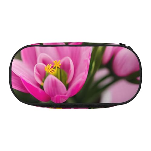 Unkhtt Federmappe mit großem Fassungsvermögen und doppeltem Reißverschluss, für Schule, Schreibwaren, Make-up, Schwarz , Einheitsgröße, Taschen-Organizer von Unkhtt