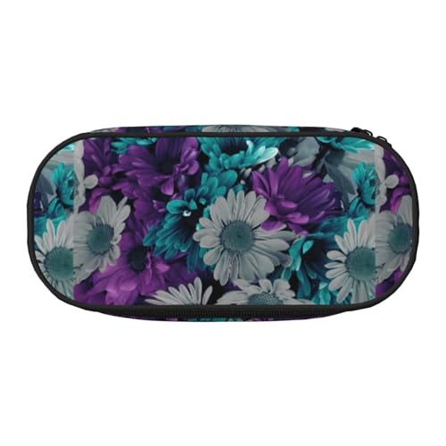 Unkhtt Stifteetui mit großem Fassungsvermögen, für Schüler, mit doppeltem Reißverschluss, für Schule, Schreibwaren, Make-up, Violett und Blaugrün, Schwarz , Einheitsgröße, Taschen-Organizer von Unkhtt