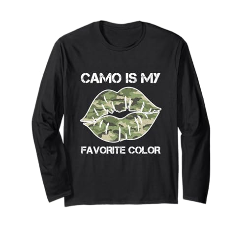 Camouflage Woman Lip Camo ist meine Lieblingsfarbe Hunting Girl Langarmshirt Camouflage Woman Lip Camo ist meine Lieblingsfarbe Hunting Girl Langarmshirt von Unknow Carmela