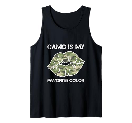 Camouflage Woman Lip Camo ist meine Lieblingsfarbe Hunting Girl Tank Top Camouflage Woman Lip Camo ist meine Lieblingsfarbe Hunting Girl Tank Top von Unknow Carmela
