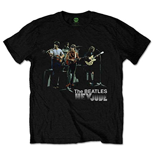 Rockoff Trade Herren The Beatles Hey Jude Version 2 T-Shirt, Schwarz, XXL von Rockoff Trade