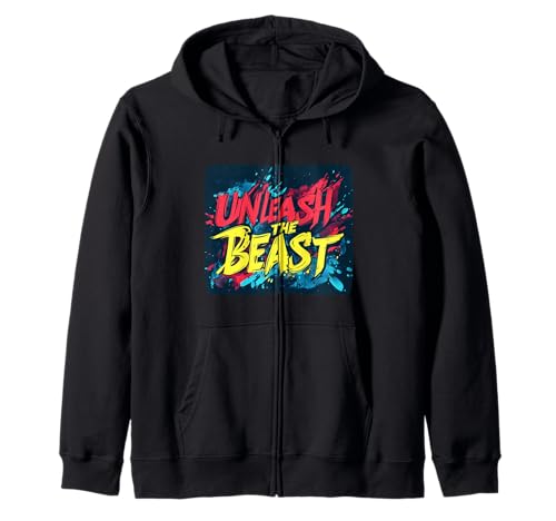 Bunte Rede "Unleash the Beast", für Erwachsene und Kinder Kapuzenjacke Bunte Rede "Unleash the Beast", für Erwachsene und Kinder Kapuzenjacke von Unleash the Beast