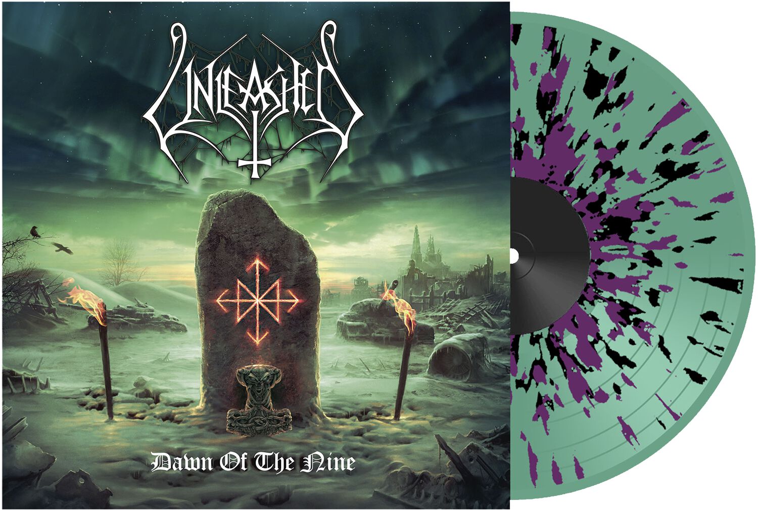Unleashed Dawn of the nine LP splattered Unleashed Dawn of the nine LP splattered von Unleashed
