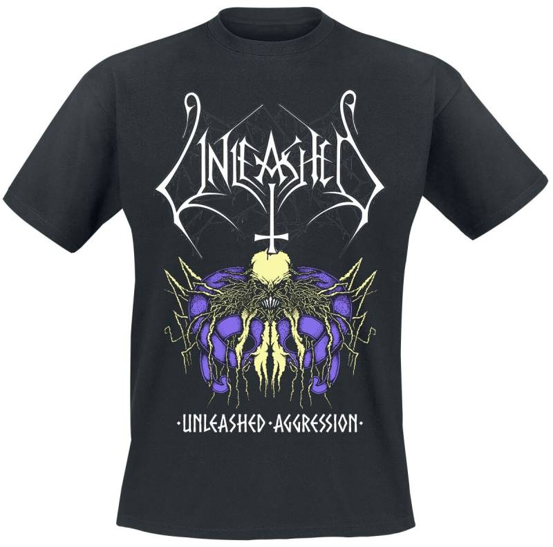 Unleashed T-Shirt - Aggression - S bis XXL - für Männer - Größe S - schwarz  - Lizenziertes Merchandise! von Unleashed