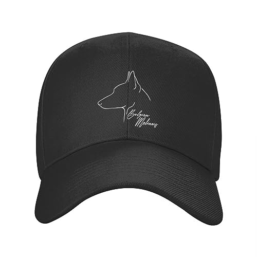 Baseballkappe Hip-Hop Sonnenhut modisch Unisex belgischer Malinois-Hund Baseballkappe für Erwachsene verstellbare Papa-Mütze für Männer und Frauen Hip-Hop-Snapback-Kappen Geburtstagsgeschenk von UnniQ