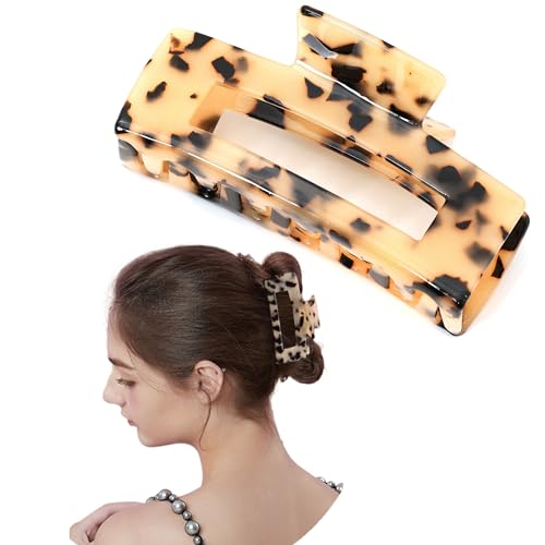 Haarklammer Damen Groß Rechteckige Haarspangen für Dickes Haar Zelluloid Elegant Haarclips Hair Clips for Women von Unning