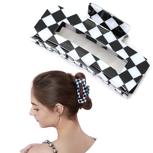 Haarklammer Damen Groß Rechteckige Haarspangen für Dickes Haar Zelluloid Elegant Haarclips Hair Clips for Women Haarklammer Damen Groß Rechteckige Haarspangen für Dickes Haar Zelluloid Elegant Haarclips Hair Clips for Women von Unning