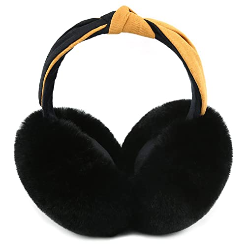 Unning Winter Ohrenschützer Damen Faltbare Plüsch Ohrenwärmer Mode Kunstpelz Weich Ohrabdeckungen Ear Muffs Ear Warmers for Women von Unning