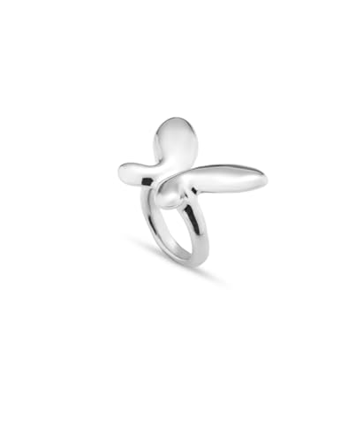 Uno de 50 Ring aus Sterlingsilber aus Metalllegierung aus Sterlingsilber mit großer Schmetterlingsform von Uno de 50