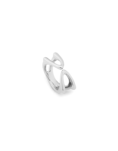 Uno de 50 Ring aus Metalllegierung aus Sterlingsilber mit offener Halbellipsenform von Uno de 50