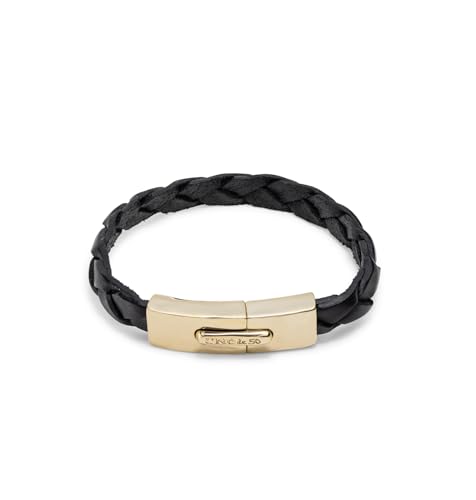 UNO de 50 | Herren-Armband | 18 Karat Gold | Größe M – 15,7 cm | Metalllegierung | handgefertigter Schmuck | Hergestellt in Spanien von Uno de 50