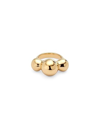 UNOde50 | 18 Karat vergoldeter Ring mit drei zentralen Perlen | Handgefertigter Schmuck | Hergestellt in Spanien von Uno de 50